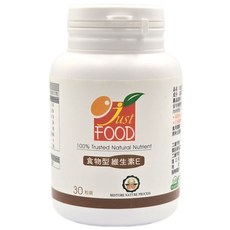食物型維生素E (酵母酵素/全素), 1個, 30顆