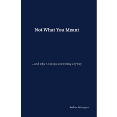 (영문도서)Not What You Meant: ...and why AI keeps answering anyway Paperback, Andres Velasquez, English, 9798994422304