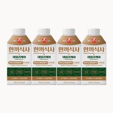 서울우유 한끼식사 데일리케어 구수한 맛, 4개, 190ml