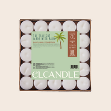 엘캔들 식물성 팜왁스 티라이트 캔들 투명 용기, 100개, 18g, 무향