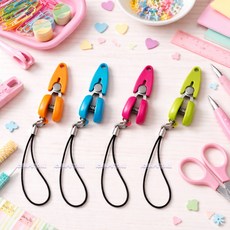 일본 하세가와 카나리 마이크로 휴대용 초미니 캡가위, 2개, Blue