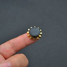 기어 메탈 피젯 스피너 키덜트용 장난감 스트레스 해소 심심풀이 회전형 핑거 토이, 하나의 이빨 - 블랙, 1개