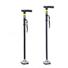 [로지프로] 어르신 특수 접이식 사발지팡이 블랙 어르신지팡이 의료용지팡이 노인지팡이, L