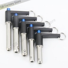 팩토리 아울렛 QB118 L-핸들 볼 잠금 핀 푸시 퀵 릴리스 직경 5/6/8/10/16/20mm, 04 A-6mm, 17 L-10mm
