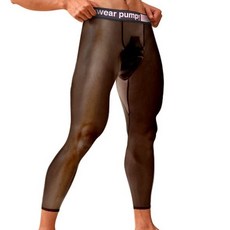 冰絲超薄透氣男士內搭褲：U凸囊袋設計 提臀修身 速乾高彈性 運動跑步九分褲