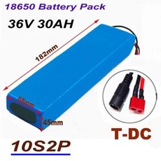 18650 리튬 이온 배터리 100 브랜드 10S2P 36V 30Ah 350W 500W 신제품, 2.1 T-DC 1, 1개, [02] 1 T-DC 1