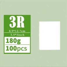 3R 다중 사양 고광택 인화지 인쇄 용지 잉크젯 프린터 180G 단면, 04 180g 3R 100pcs