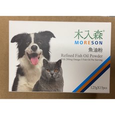 木入森 高EPA魚油膠囊 DHA EPA rTG型, 1個, 寵物魚油粉 1.25g*15包