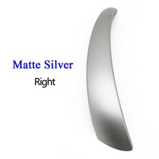 도어핸들 보조손잡이 도어손잡이 자동차 인테리어 도어 블랙 실버 카본 왼쪽 오른쪽 당김 핸들 커버 트림 교체 BMW 1 시리즈 E81 E82 E87 E88 2006-2012, [02] 1pc Matte Silver R