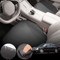 쌍용 체어맨(뉴)(97~08) 400 차량용 초슬림 통풍 시트 커버 블랙 2개 세트