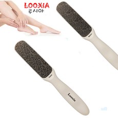 1+1루시아 발 각질제거기 발바닥 굳은살 제거 양면 니켈 풋파일, 1개