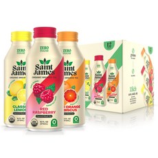 Saint James Iced Tea - Organic Bl Saint James Iced Tea - Organic Black Tea - Non GMO Gluten Free Z, 1개, 473ml
