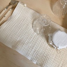 거즈행주 고리 키친크로스 주방핸드타올 국내제작, 1개, 5번 무지아이보리