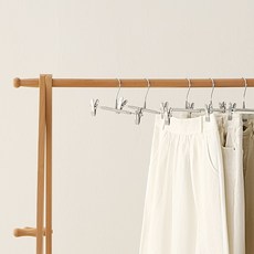 씨인크 논슬립 코팅 집게 바지걸이, 10개, 블랙