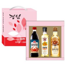 프리미엄 추석 선물세트 간장 식초 올리고당 정담3종, 1개