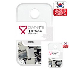 실버날크립 날 중 B 제철 40매 1개입 문서집게 서류집게