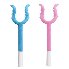 毛絨討伐棒 - 貓咪互動玩具，柔軟安全，激發狩獵天性, 藍色, 1個