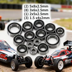 Losi Micro-T Micro-B RC 자동차 업그레이드용 베어링 키트 풀 세트 14개 구동 마찰 감소 빠른, [01] 옵션1