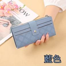 立雅小舖 新款女士長夾 長款搭扣拉鍊錢夾 多卡位百搭時尚零錢皮夾 LY0499