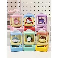 캐릭터 흔들말이 기계 피규어 선물 박스, 1개, 랜덤 3개 새제품 개봉전