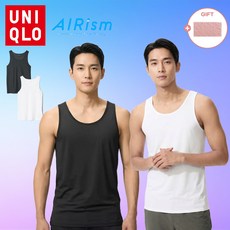 [정품] 유니클로 남성 나시 티셔츠 상의 이너웨어 에어리즘 메쉬 탱크탑 땀흡수 쿨러닝