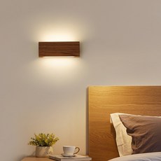 우드벽등 포인트 갤러리 월넛 램프 침실 통로등 사각 복도등 거실 벽등, 모델 A 10W LED 북미산 흑호두나무