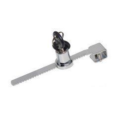 同號玻璃櫥櫃鎖，玻璃鎖，玻璃櫃鎖，玻璃窗鎖，玻璃門鎖，一隻鑰匙全開, 1個