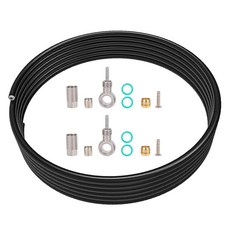 BH90 브레이크 라인 세트 | 3m 고압 호스 + 순동 올리브/니들 4개 | XT/XTR/SLX/Saint M9100-M820用 | 5라인 대응