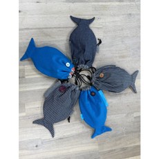 물고기모양 물병파우치 스트링파우치 물고기스트링파우치 반제품kit 퀼트반제품 퀼트체험kit, 상세정보참조, 1개