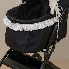 헬로미펫 강아지 유모차용 장식, 무탄성 바구니 레이스 (대부분의 유모차에 적합)