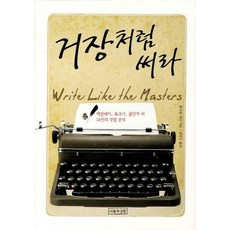 [이론과실천] 거장처럼 써라 : 헤밍웨이 포크너 샐린저 외 18인의 작법 분석 [양장] [따뜻한책방]