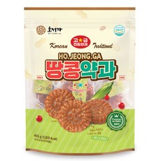 호정가 땅콩약과 (봉지) 455g / 땅콩과 아몬드의 바삭한 식감, 1개