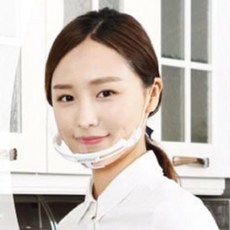 플라스틱 투명 위생마스크 리필 교체용 5P, 1개