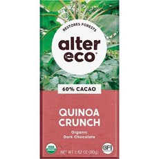 얼터 에코 유기농 다크 초콜릿 퀴노아 크런치 -- 80g