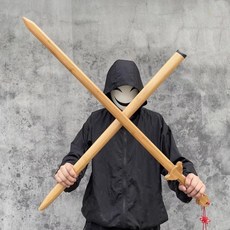 웬지 나무 일본식 아이도 사무라이 검 보켄 종류