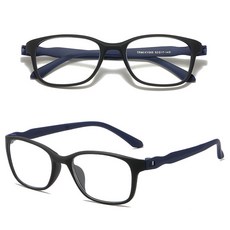 휴대용 고화질 초경량 불루라이트차단 TR90 안경테, 1개, TR90/네이비