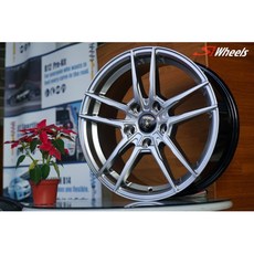 FK鋁圈 16吋 5/100 PS7 高亮銀鋁圈，提升操控性，節能環保，多種車型適用，安裝簡便，安全可靠, 1個