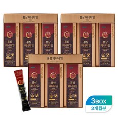 한독 홍삼 애니타임 홍삼진액 스틱 3개월분, 3박스, 450ml