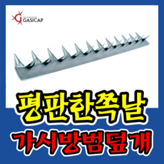 가시캡 업계최저가!! 당일발송 가스관 철판 가시철판 담장 창턱 도둑방지 경계 CCTV폴대 배전반 스텐가시 베란다봉 우수관 실외기 철망휀스위 가로등 보안등 항만 공항, 1개