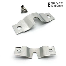 소형 헤비 듀티 톱니 액자 걸이 사진 벽 유화 거울 후크 포함 3 색 100 개, 06 E silver 10x50mm