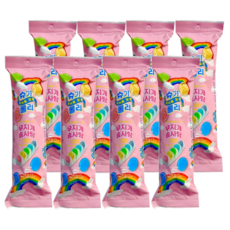마카롱 닮은 슈가롤리 무지개 솜사탕, 12g, 8개