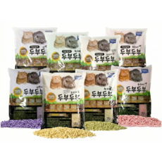 테비토퍼 두부두부 고양이 모래 가는입자, 7L, 6개, 복숭아