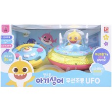 피노키오 핑크퐁 아기상어 무선조종 UFO 작동완구, 혼합색상, 1개