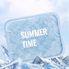 시원한 비즈 아이스 쿨방석 여름 차량용 사무실 의자 방석 통풍 냉감 쿨링, 민트