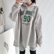 핏몬 빅사이즈 55~88 기모 박스 후드 롱 맨투맨 티셔츠 [국내생산]