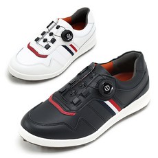 [브랜슈] DM-43 발이 편한 스파이크리스 소가죽 다이얼 남성골프화 스크린 파크골프화