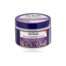 Dr Teal's 닥터틸즈 엡솜 솔트 바디 스크럽 라벤더 454g, 1개