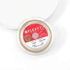 쥬얼리 비딩 컬러패스트 1 0.6mm 미터 스틸 0.5 수입 일본 공예 수제 소프트 와이어 Flexy7 제작 0.4 0.3, Gold 0.3mm, 1개