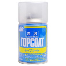 MR.HOBBY 郡氏 B501 水性亮光透明保護噴漆 噴罐 模型漆 86ml 模型保護漆, 透明, 1個