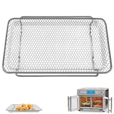 에메릴 라 에브리데이 360 26 QT 초대형 에어프라이어 12.5'' 10.2'' 스틸 에어프라이어 액세서리 와이어 랙용 GWYXC 교체 부품, 1 for Emeril Lagasse 25 QT S
